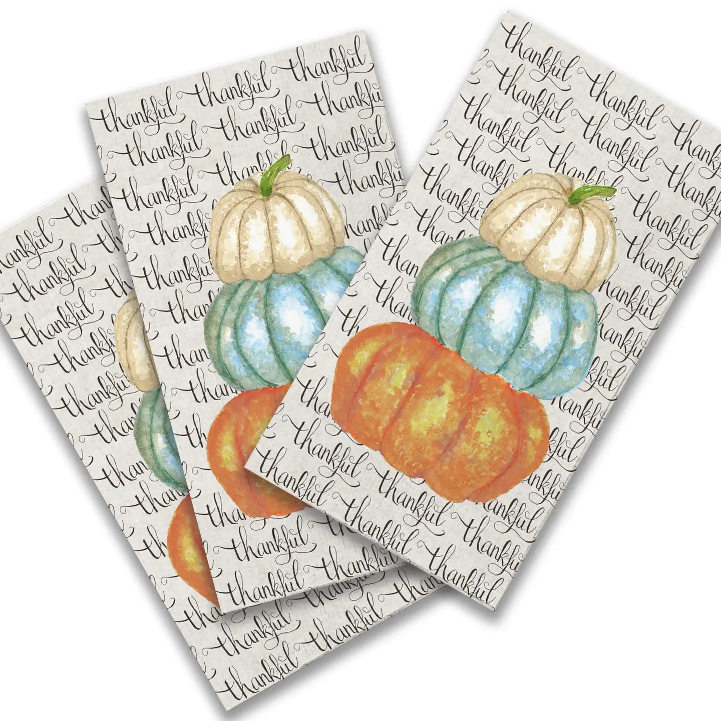 Thankful Pumpkins Napkins - Cocktails or Guest