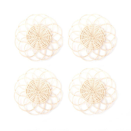 Natural Woven Coaster Set