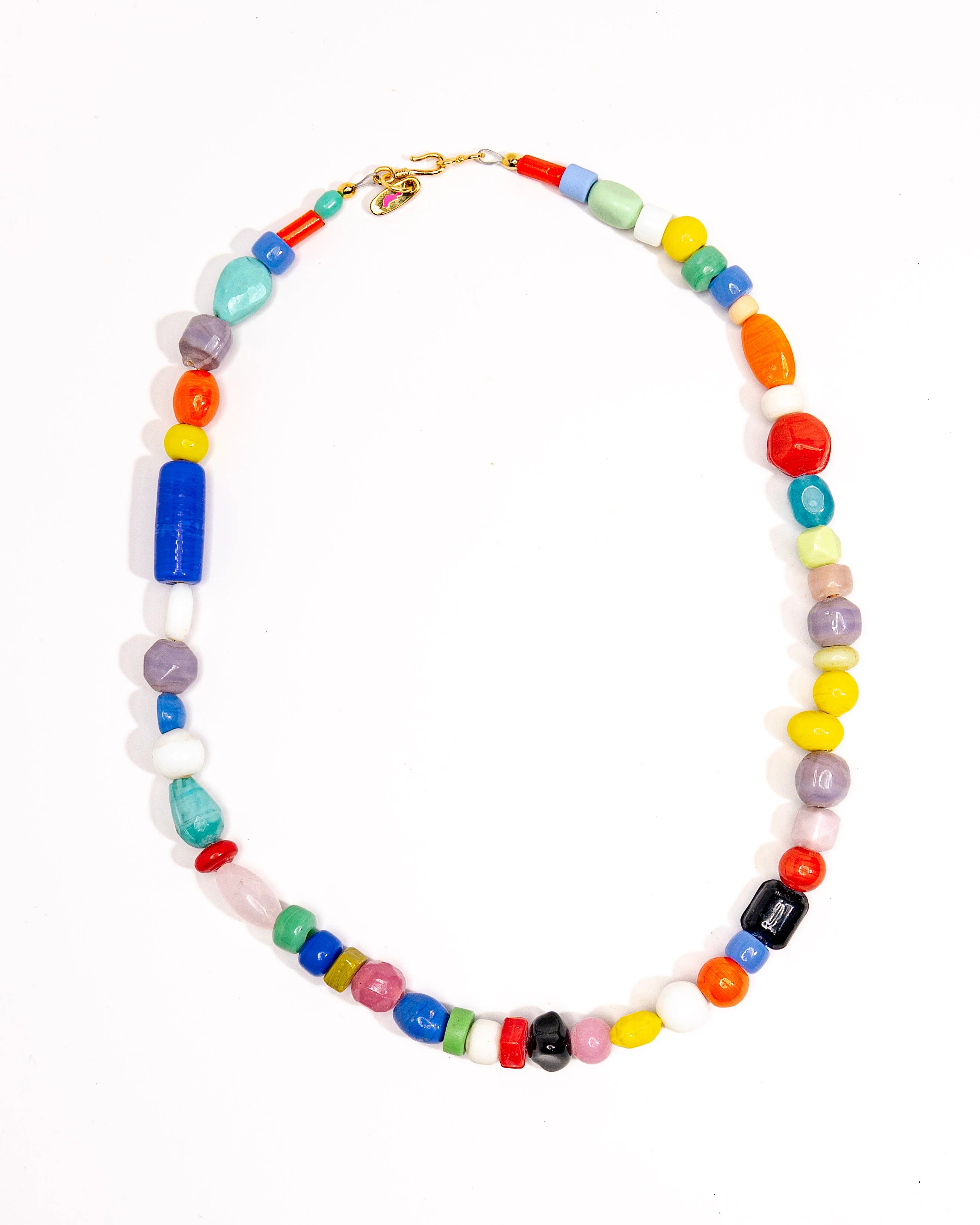 Mixed Vintage Glass Necklace