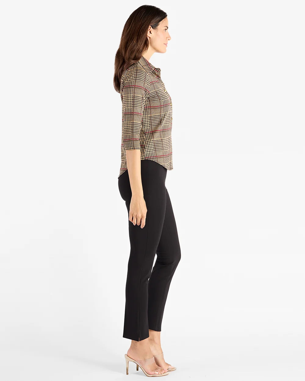 Jude Connally Shane Top | Glen Plaid Camel