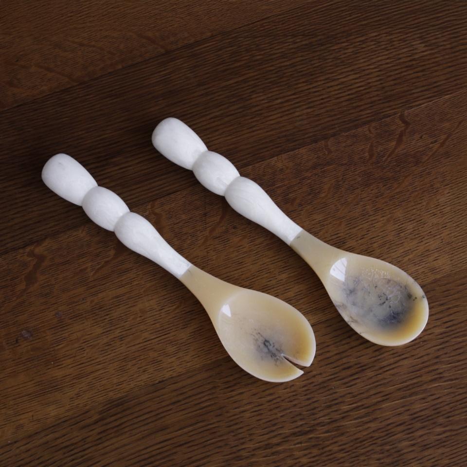 Beatriz Ball Resin Salad Server - Coconut