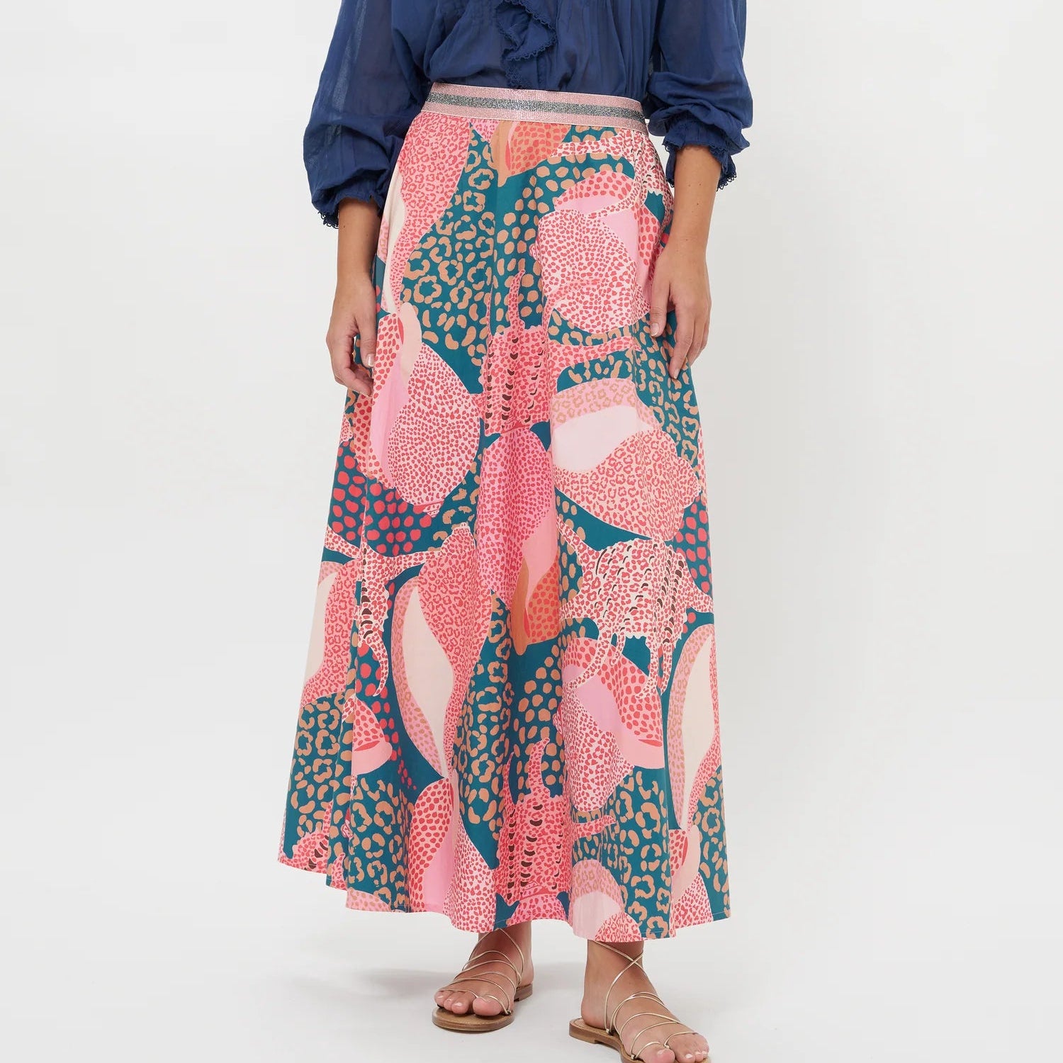 OLIPHANT Swing Skirt - Nautilus Navy