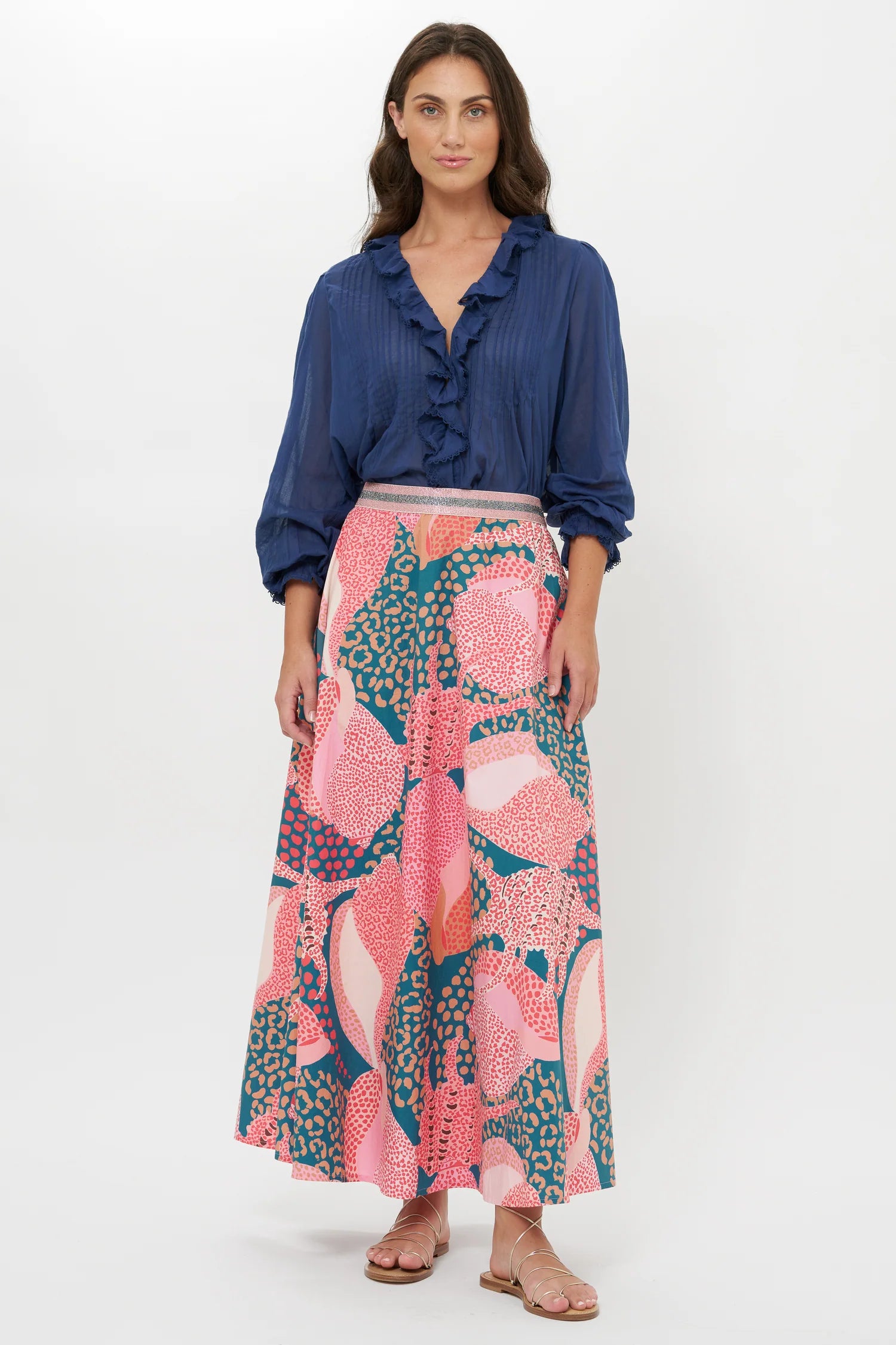 OLIPHANT Swing Skirt - Nautilus Navy