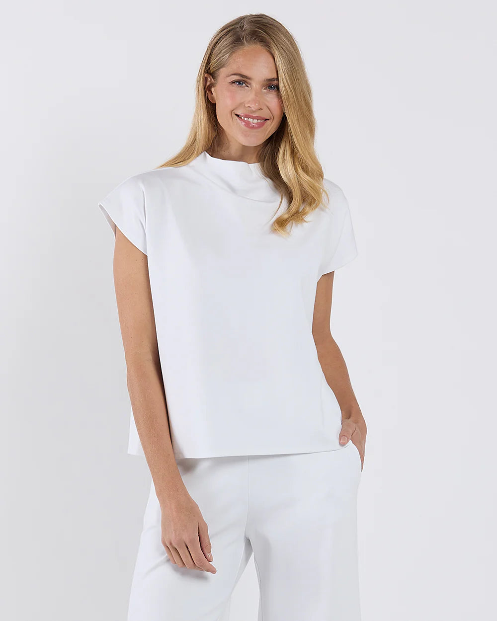 Tillie Ponte Top - White