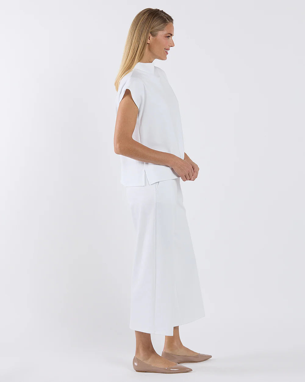 Tillie Ponte Top - White