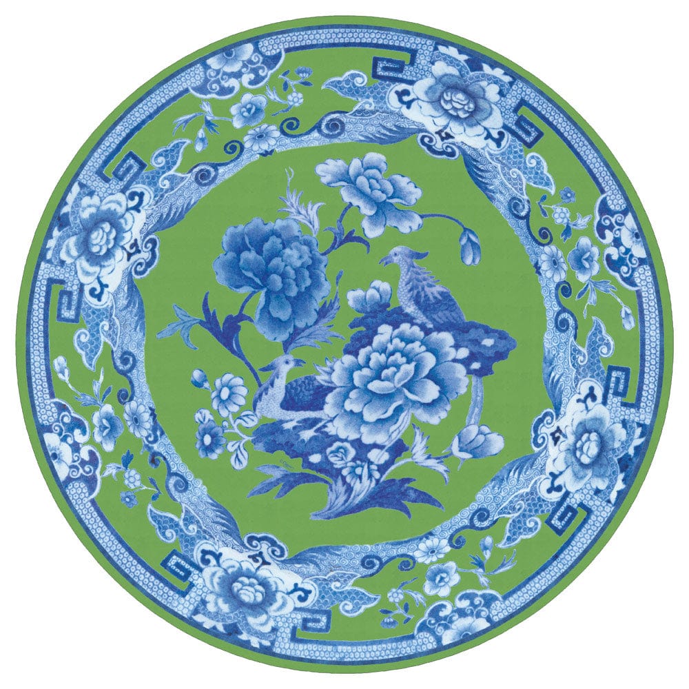 Caspari Green and Blue Plate Placemat
