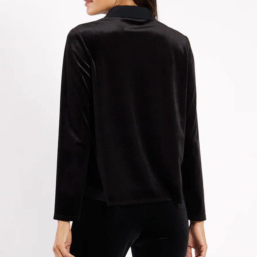 Jude Connally Stretch Velvet Top