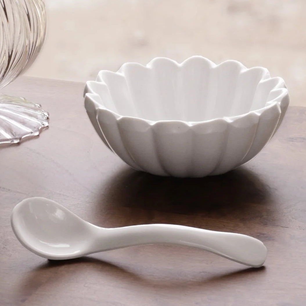 Vida Vienna Mini Bowl with Spoon (White)