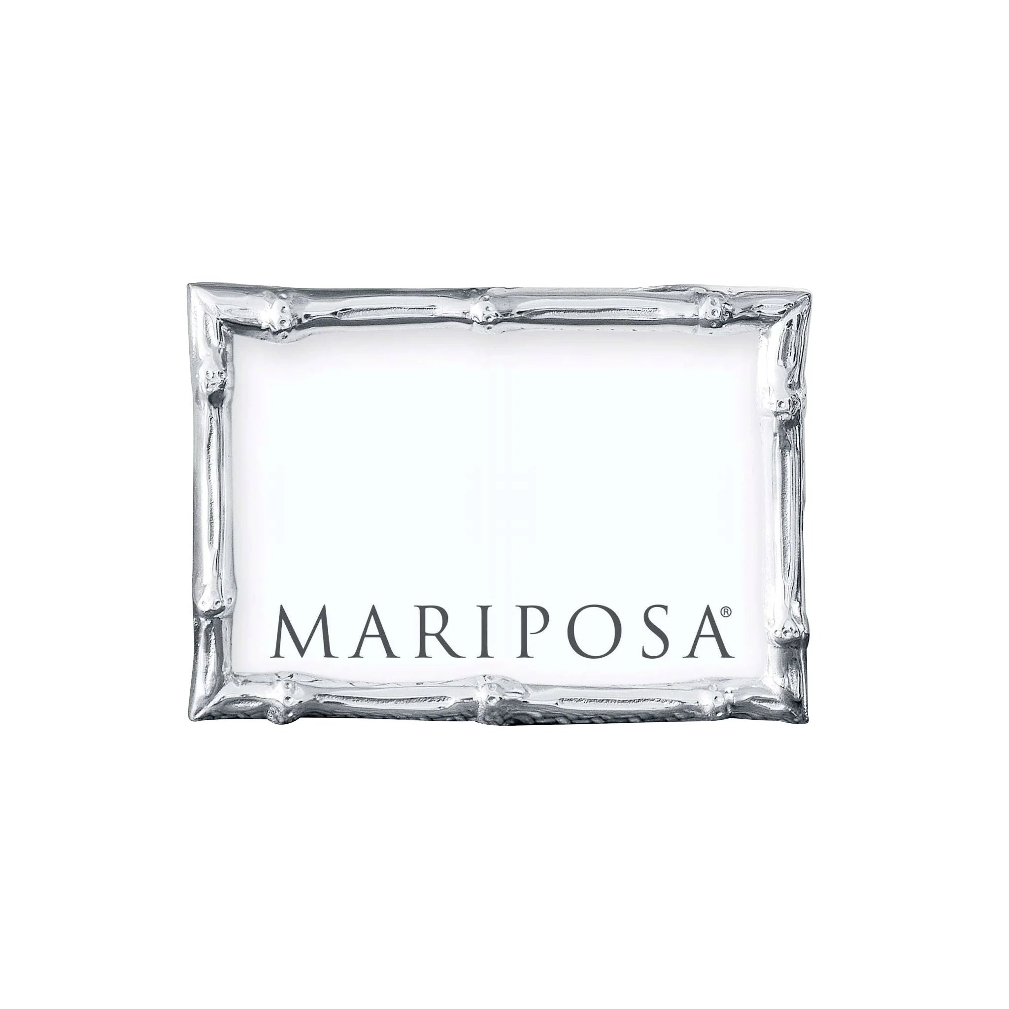 Mariposa Bamboo 4x6 Frame - Silver
