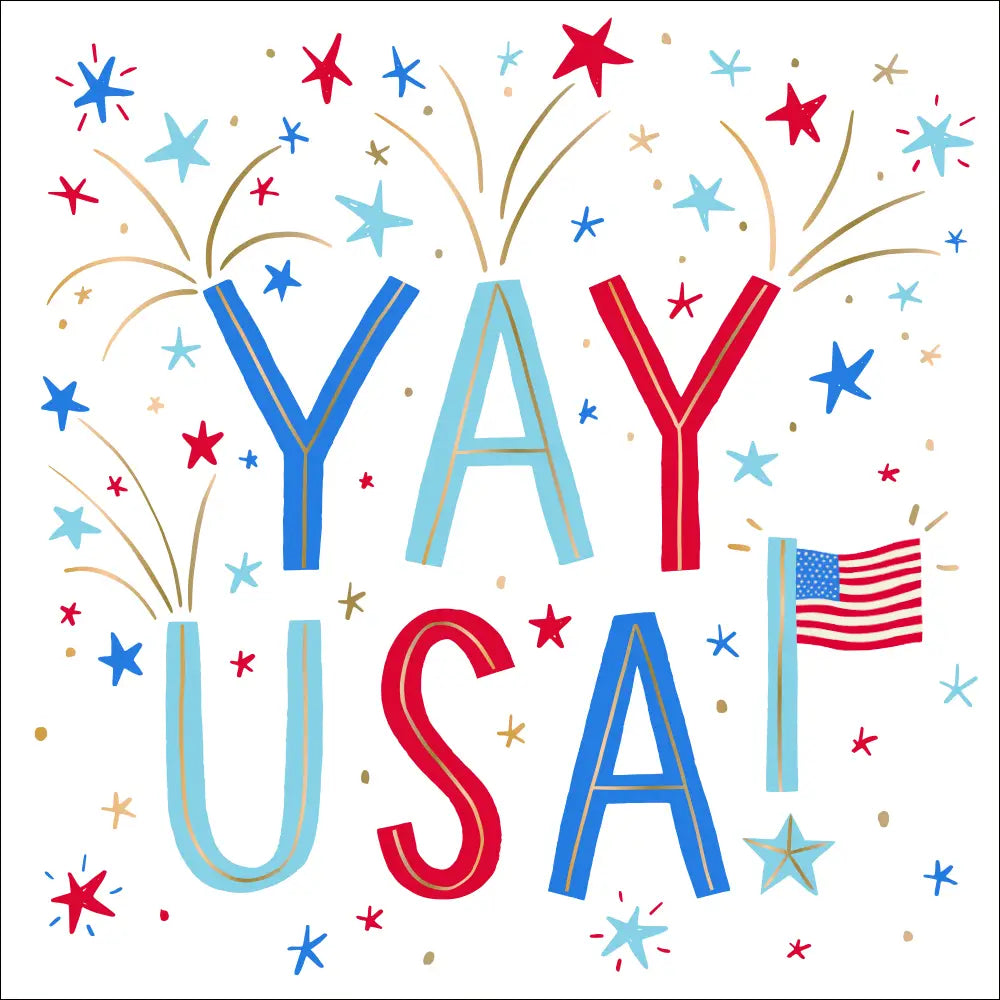 YAY USA Cocktail Napkin