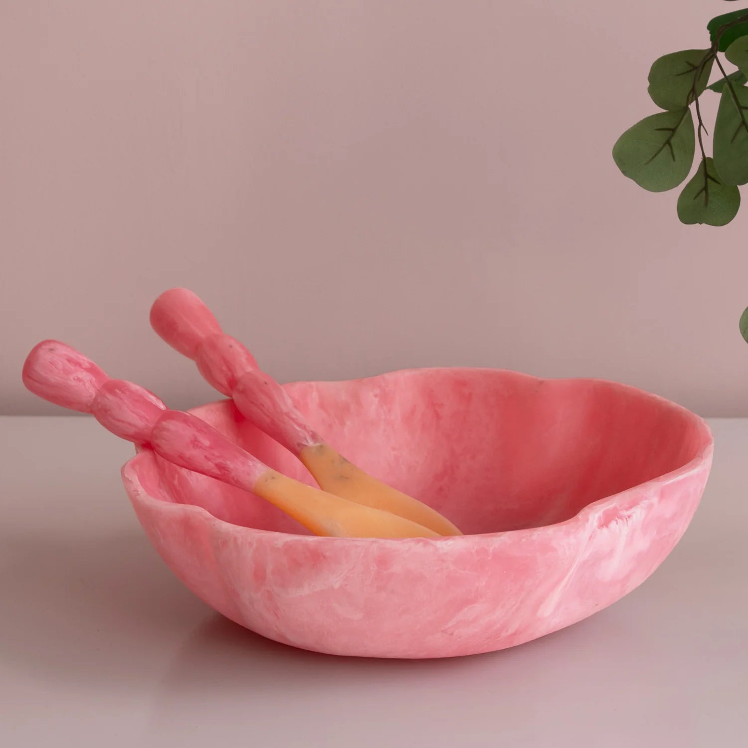 Beatriz Ball Resin Salad Server - Raspberry