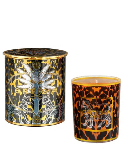 Vietri Ambra Nera Small Decorated Candle