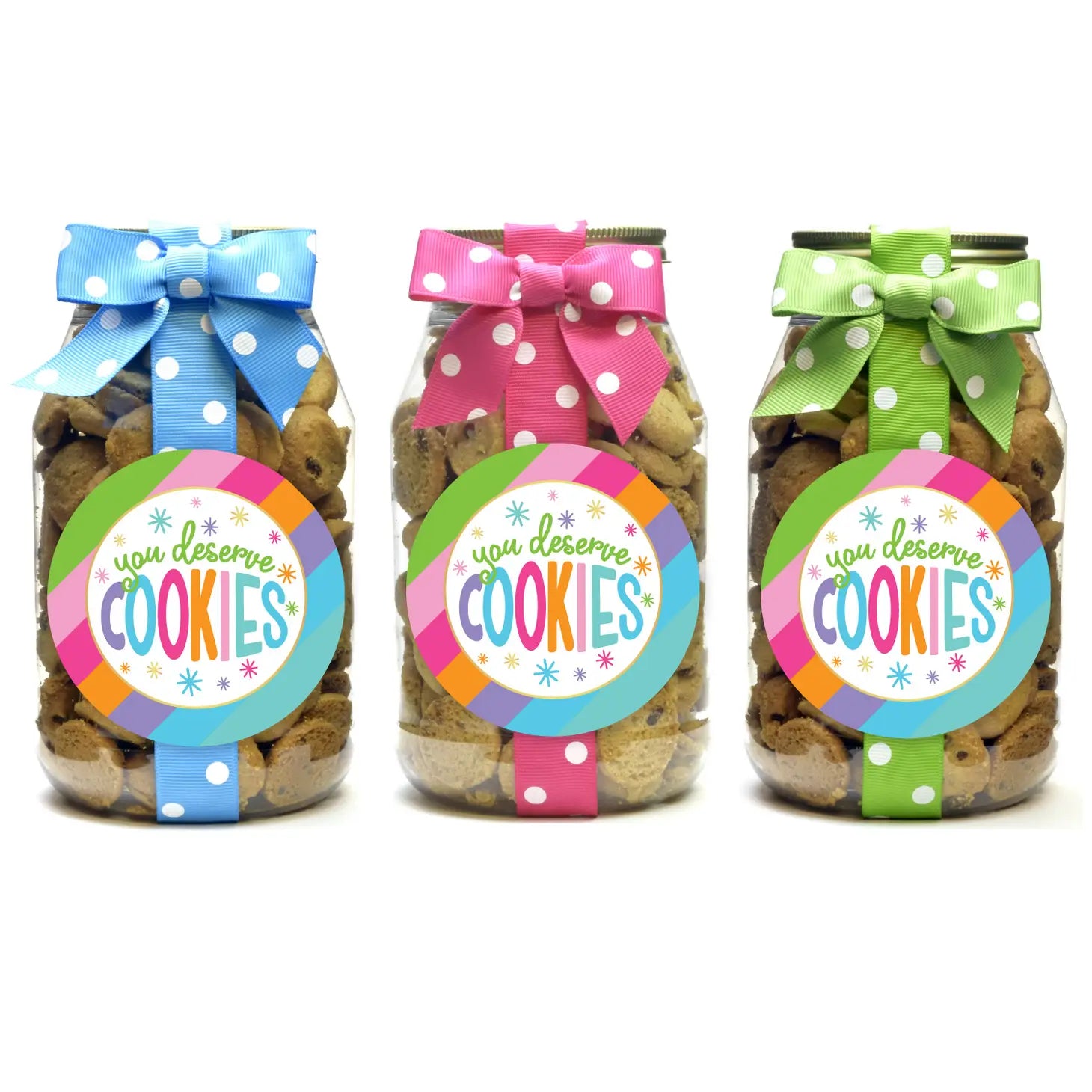 Bright Stripe You Deserve Chocolate Chip Cookies - (three variants)