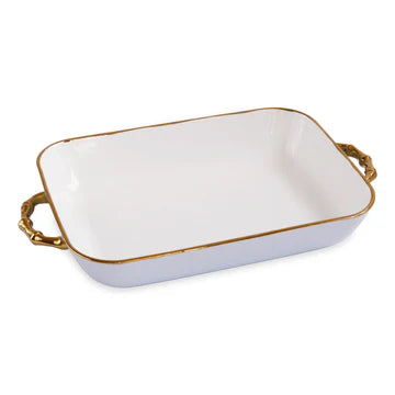 Ceramic Bambu Rectangular Casserole -  3 Colors