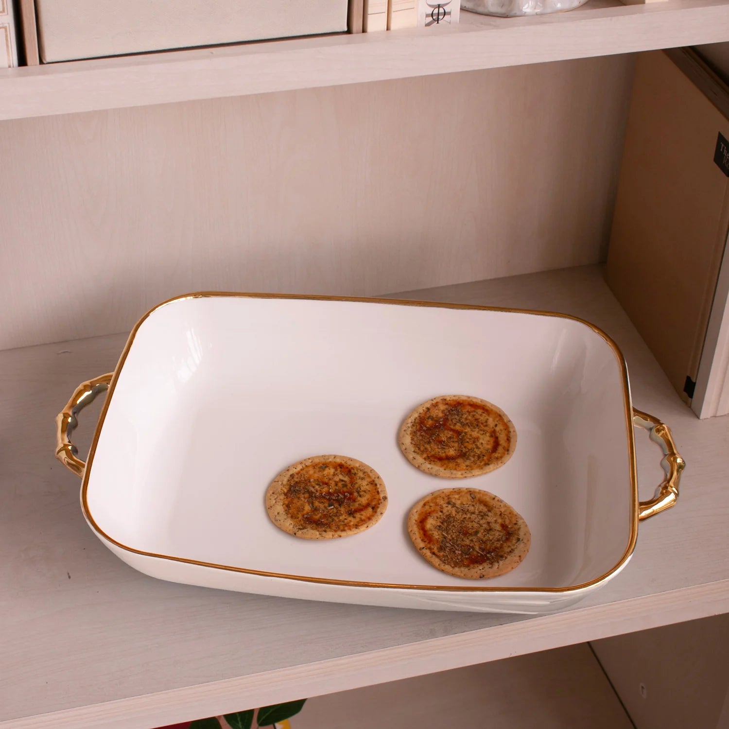 Ceramic Bambu Rectangular Casserole -  3 Colors