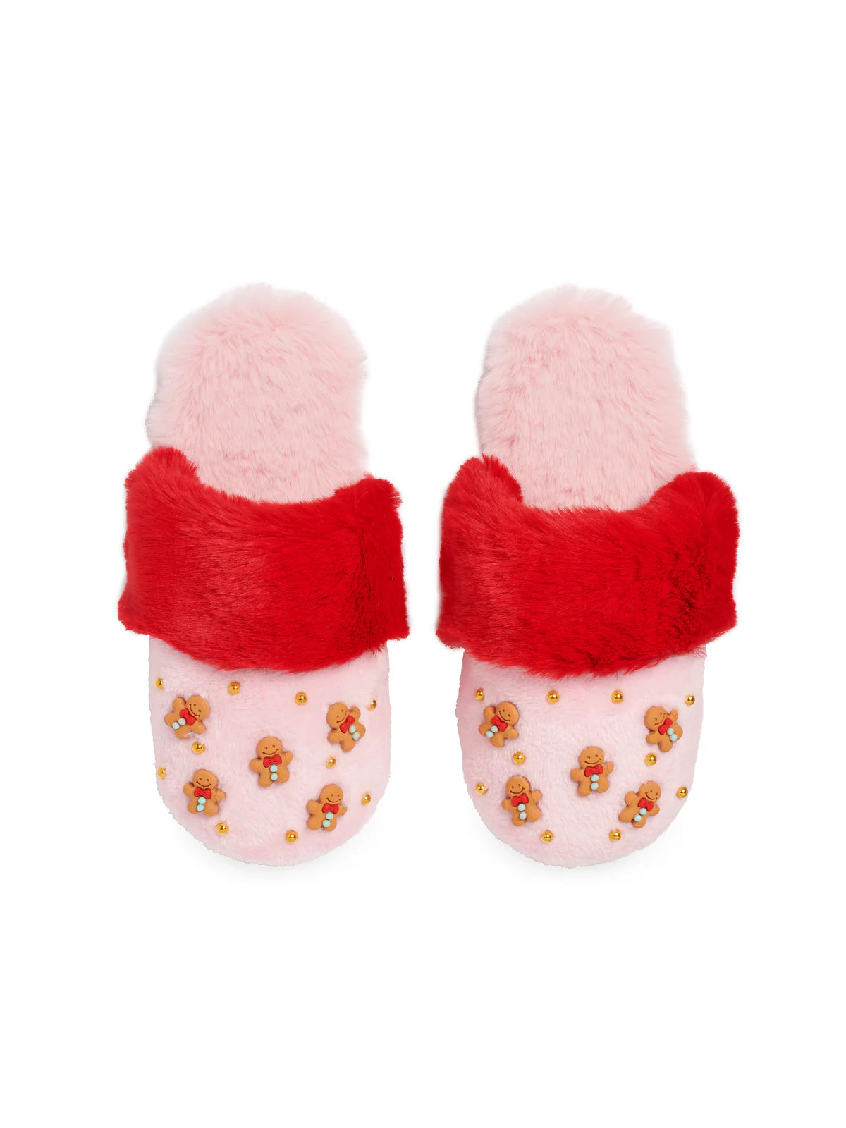Gingerbread Man Slippers - Blush Size S/M