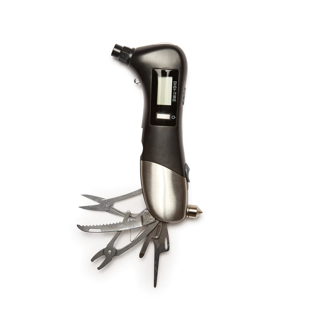 Troy Tire Pressure Multi Tool - Black