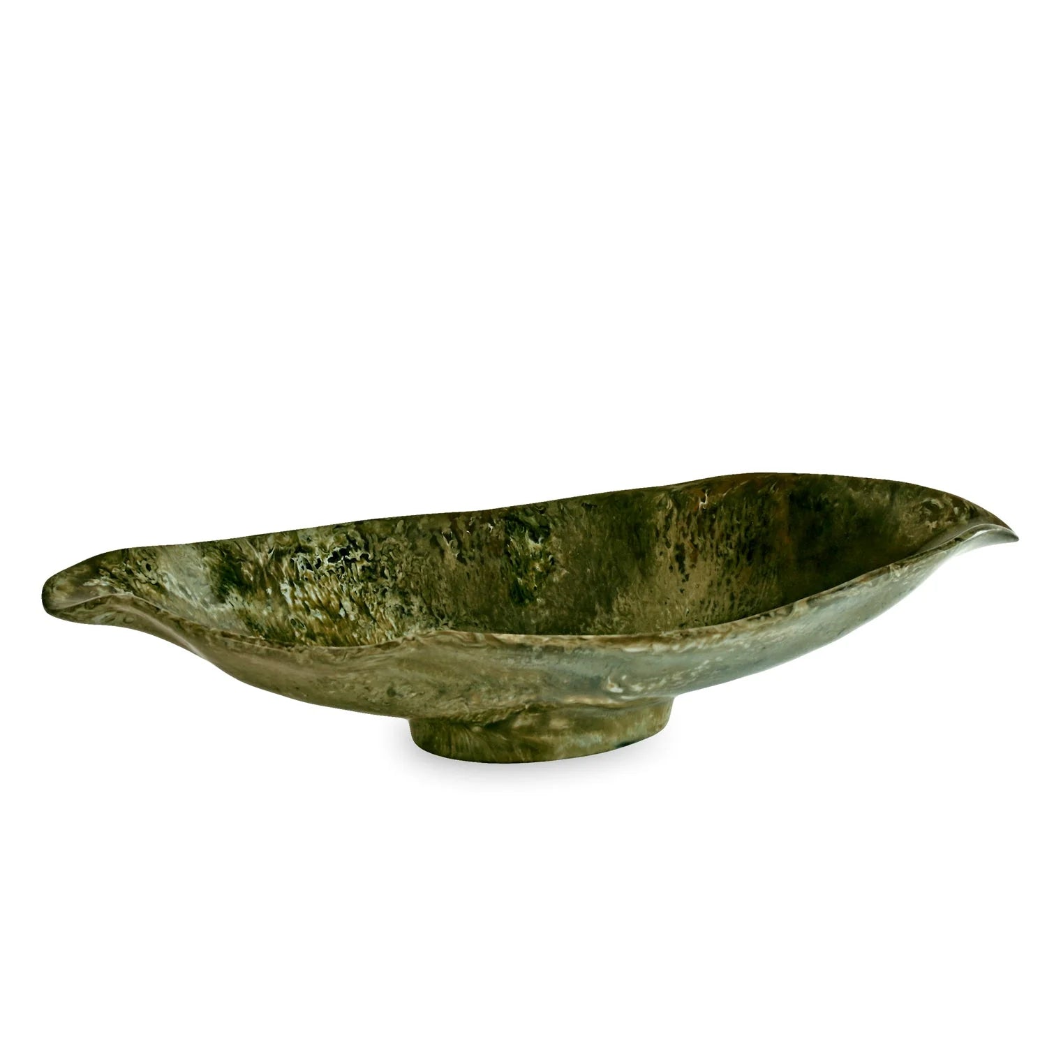 Beatriz Ball Malachite Medium Oval Bowl | Green - 2 Sizes