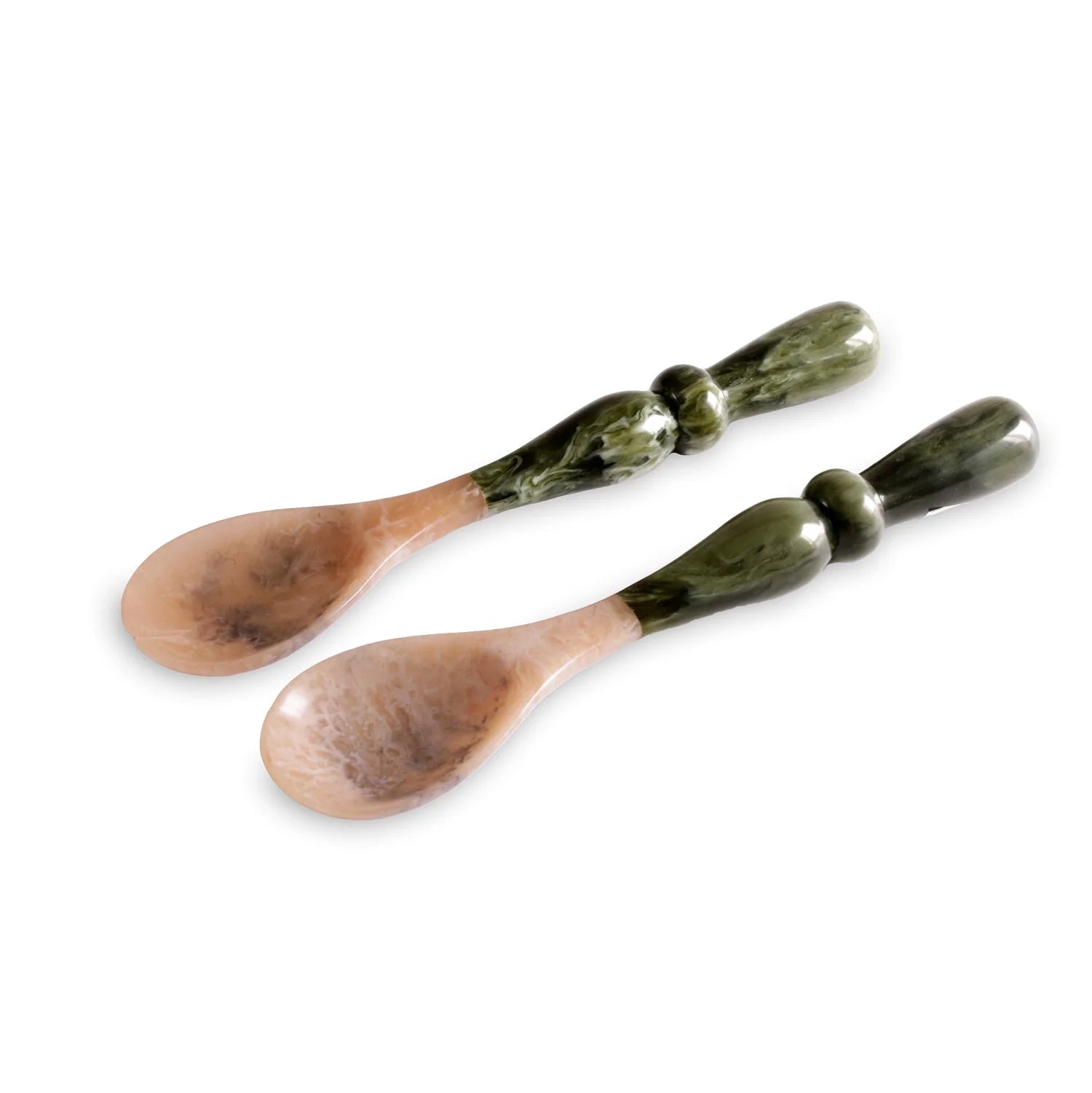 Beatriz Ball Malachite Salad Servers | Green