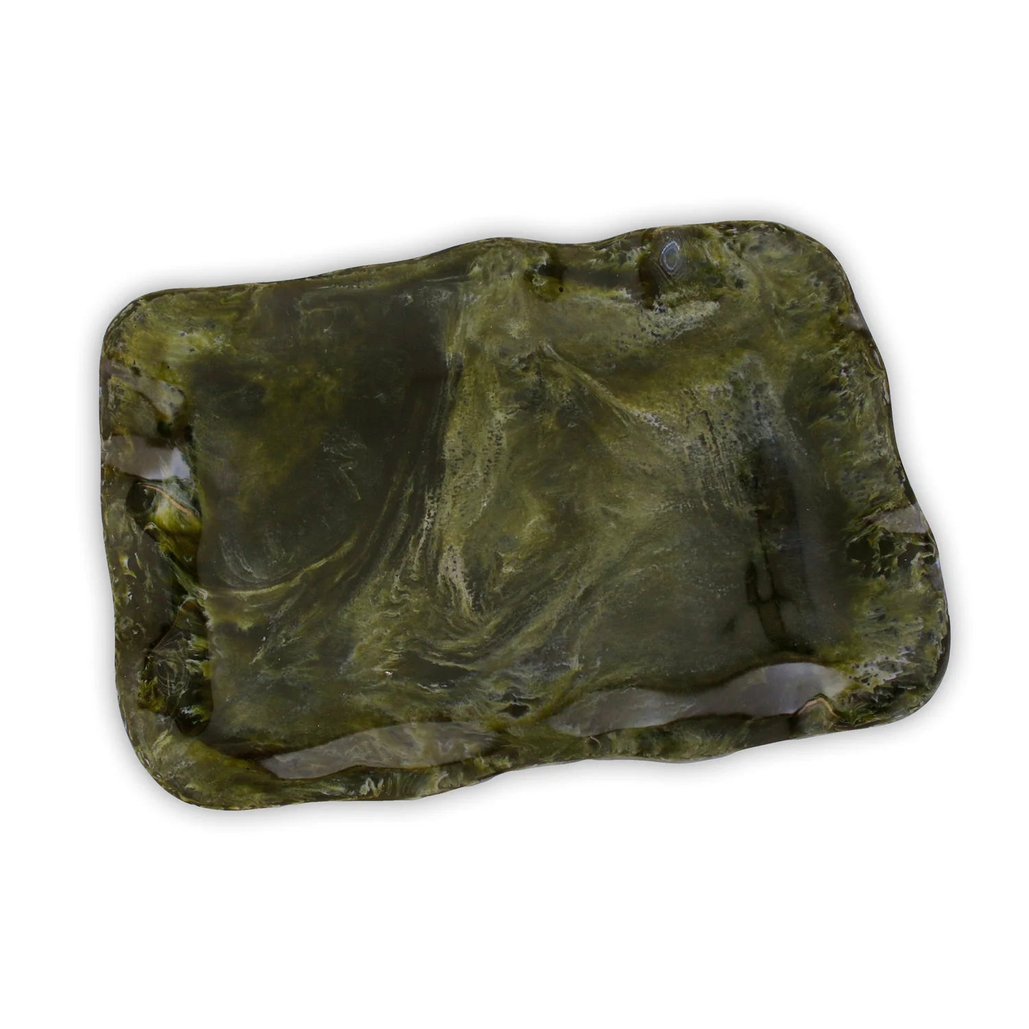 Beatriz Ball Malachite Extra Large Rectangular Tray | Green