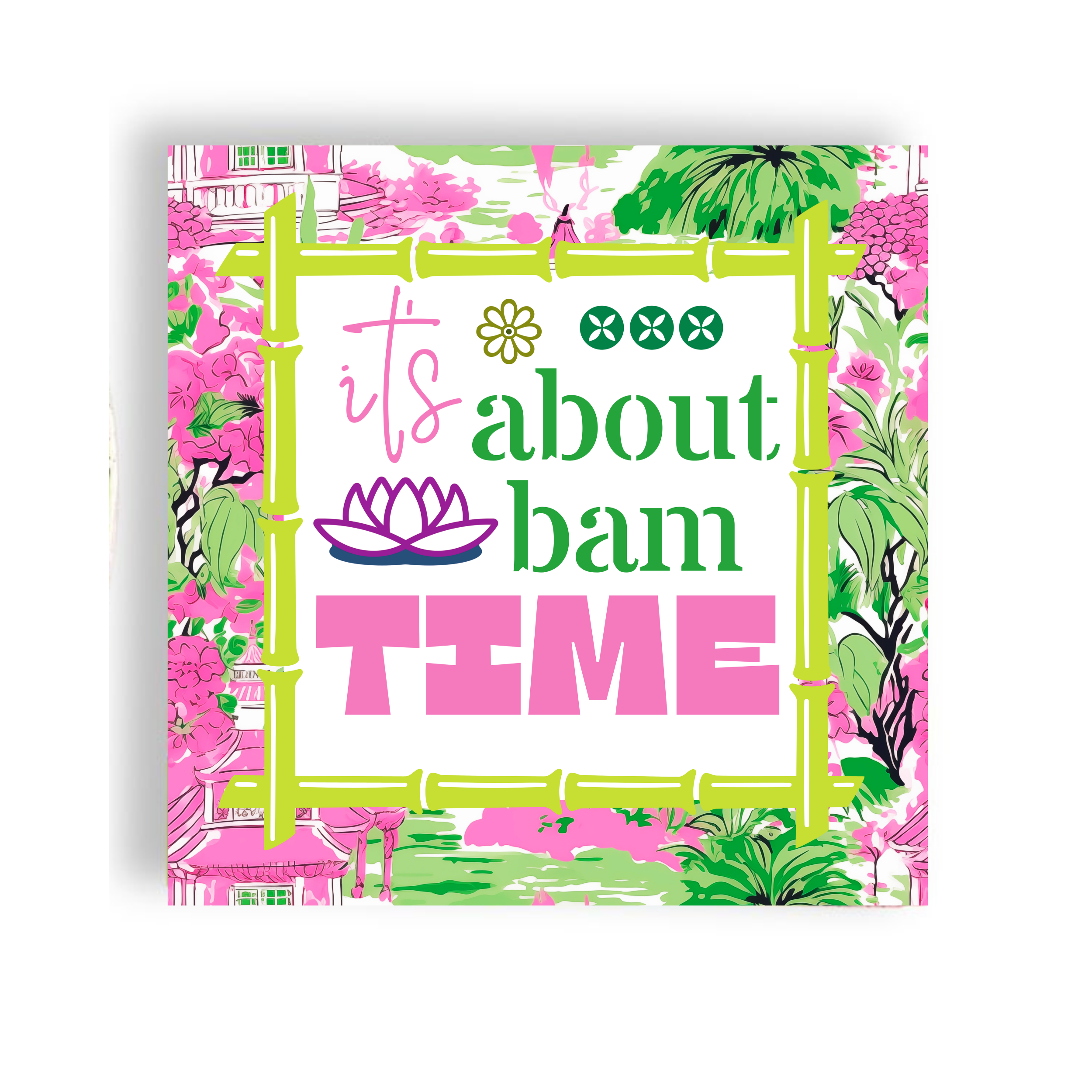 Mahjong "It's About Bam Time" 24ct Cocktail Napkins