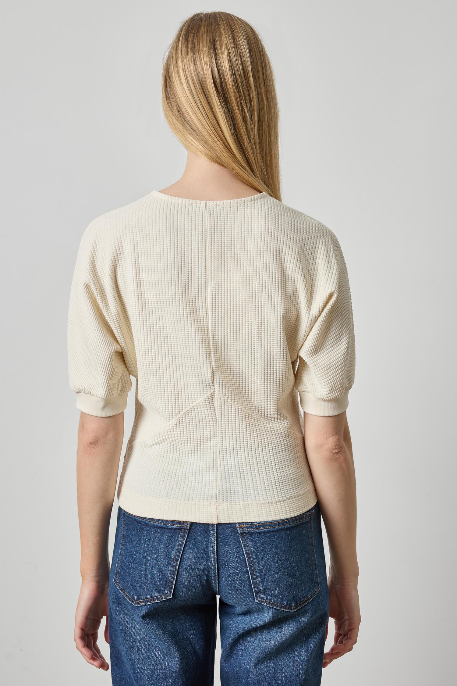 Lilla P Seamed V-Neck Top | Rope