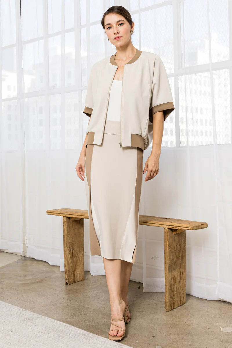 Katy Colorblock Set - Beige