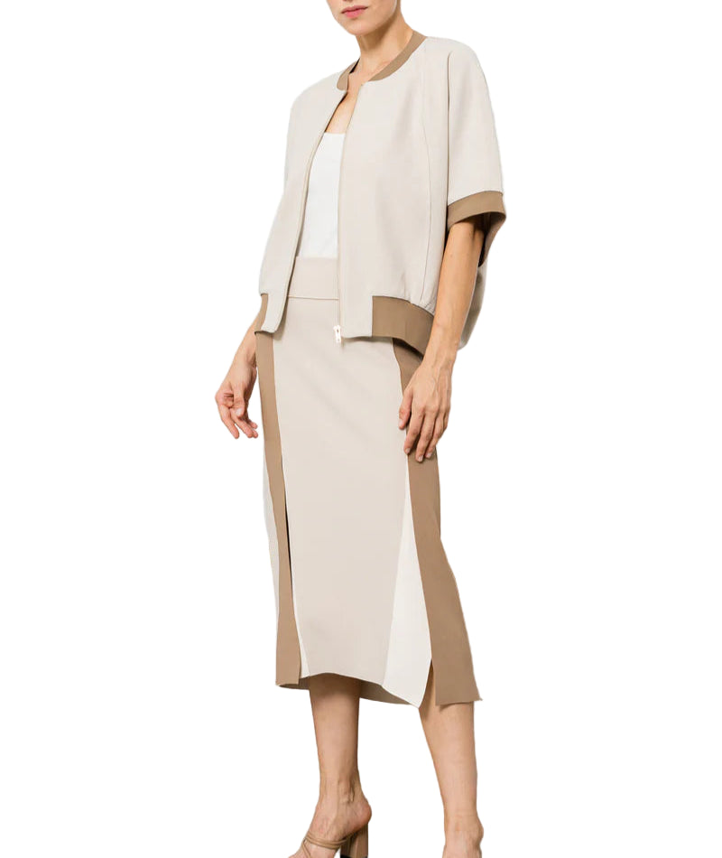 Katy Colorblock Set - Beige