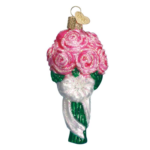 Pink Roses Bouquet Ornament
