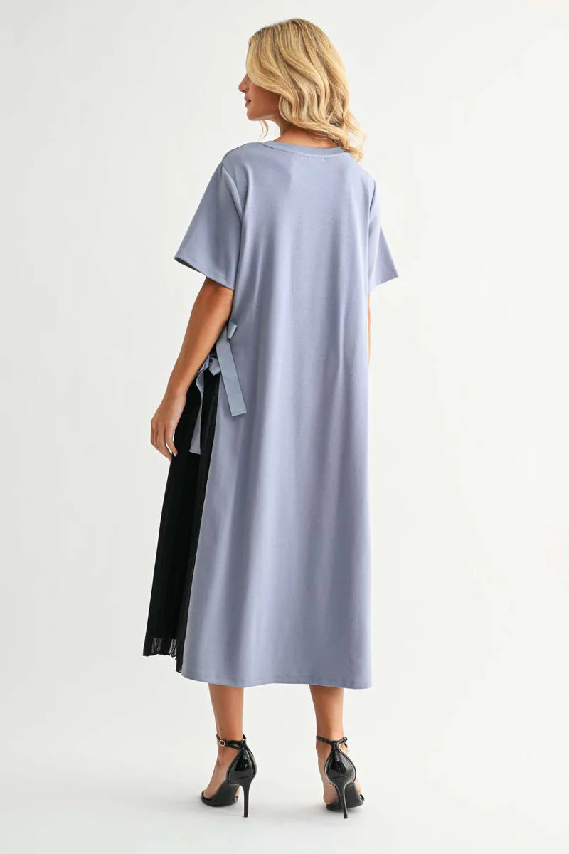 Rina Dress - Blue/Black