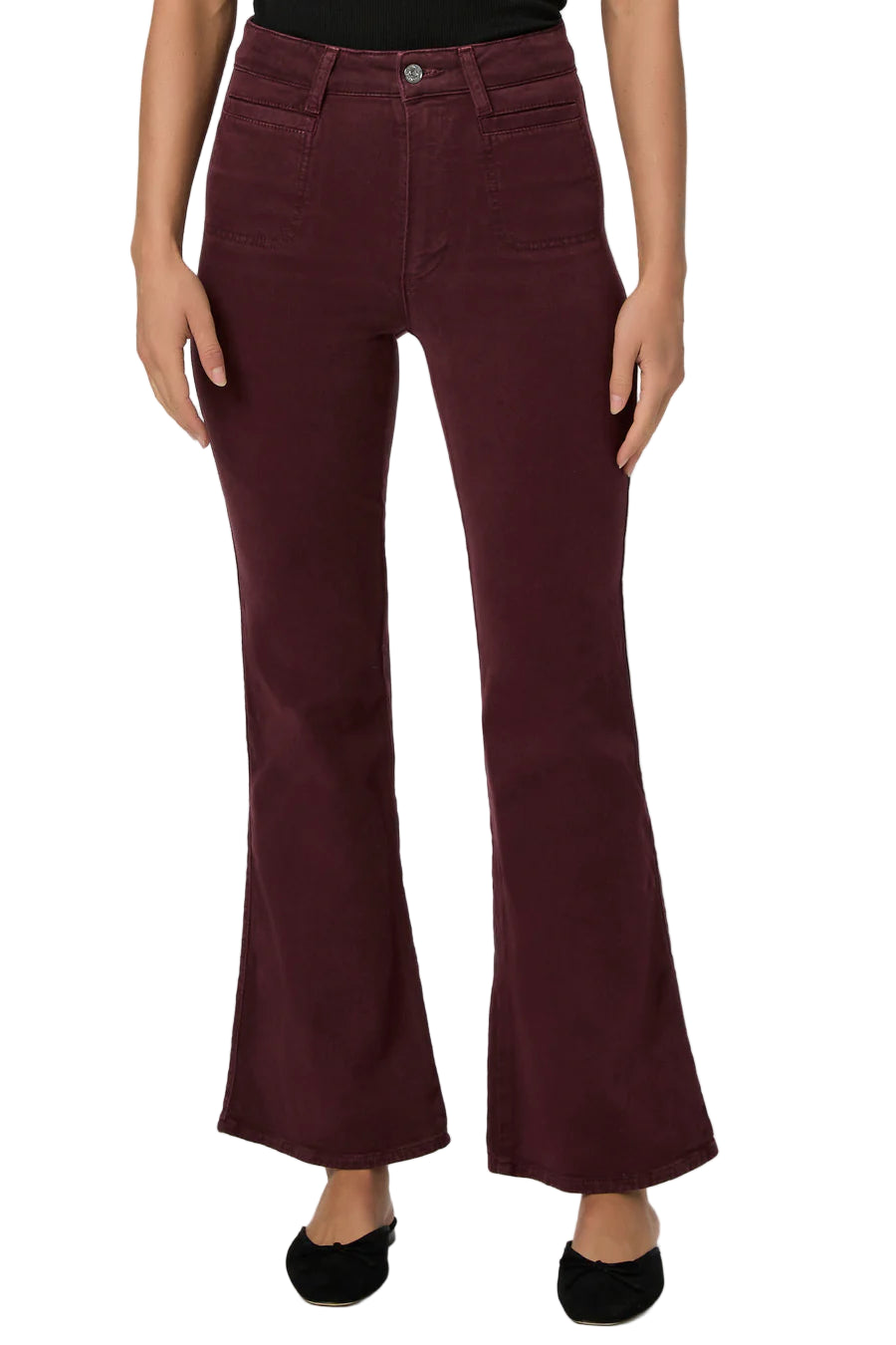 PAIGE Marlow Skimmer Jean - Vintage Dark Oxblood