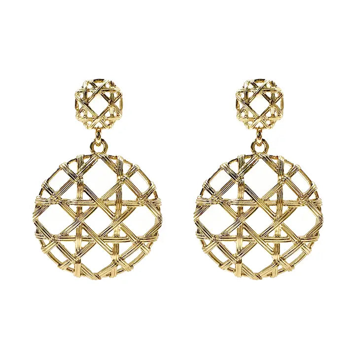 Dream Catcher Earrings - Gold