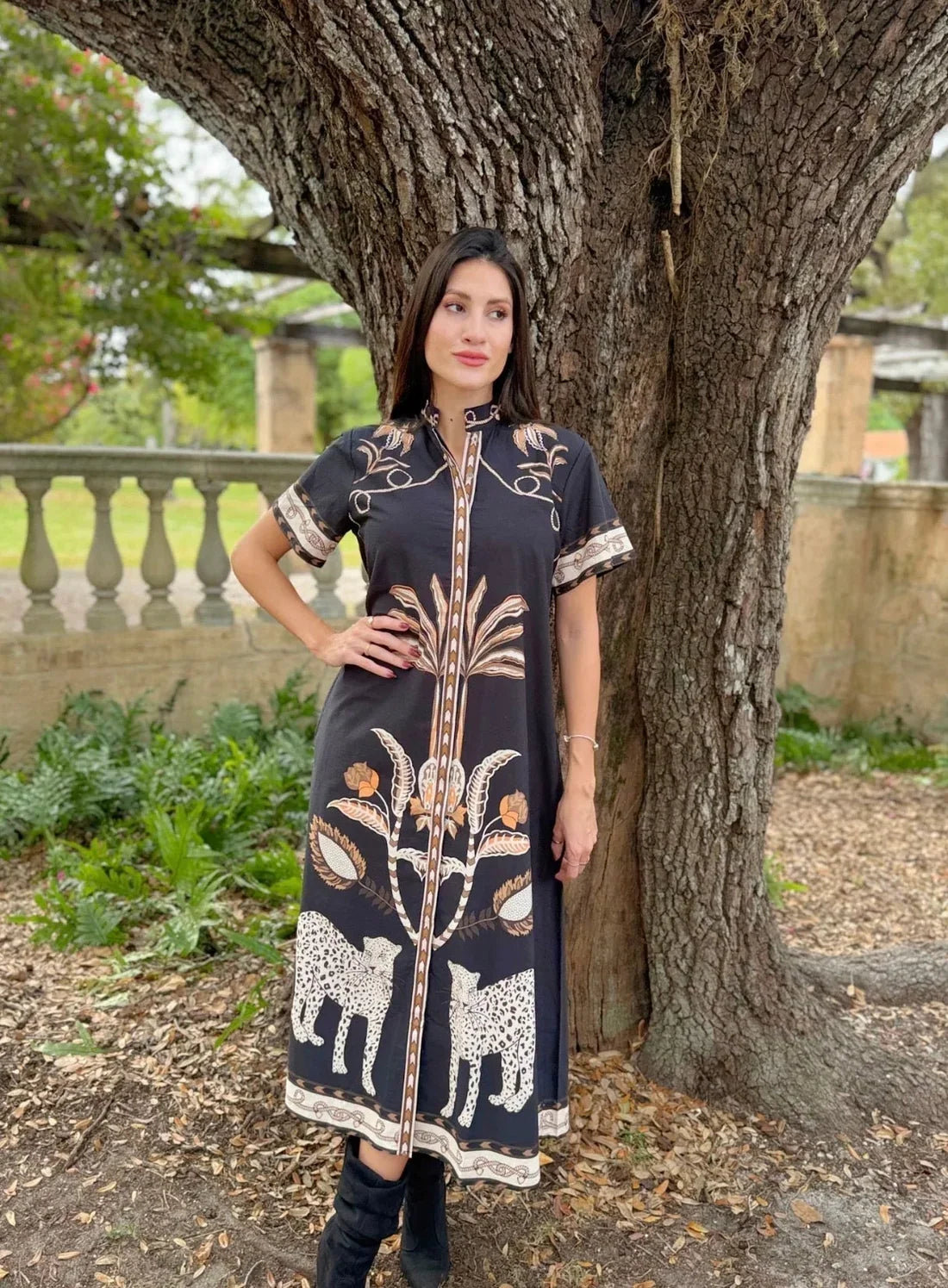 Islapayal Sydney Shirtdress - Oasis Black