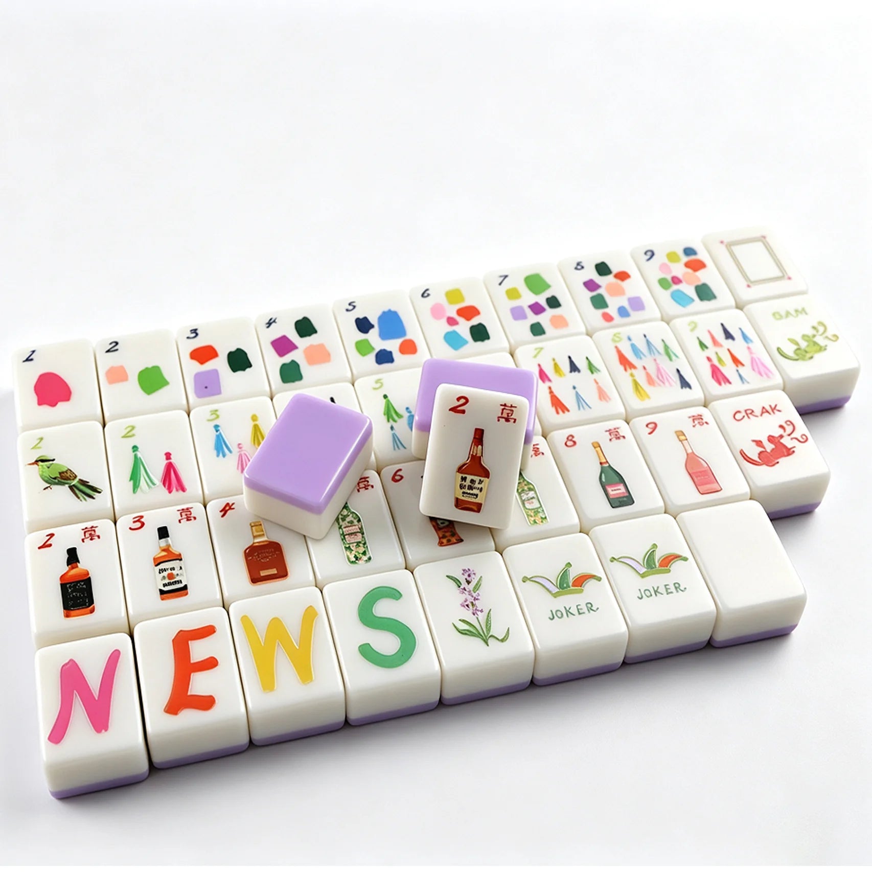 Cocktails Mahjong Tiles