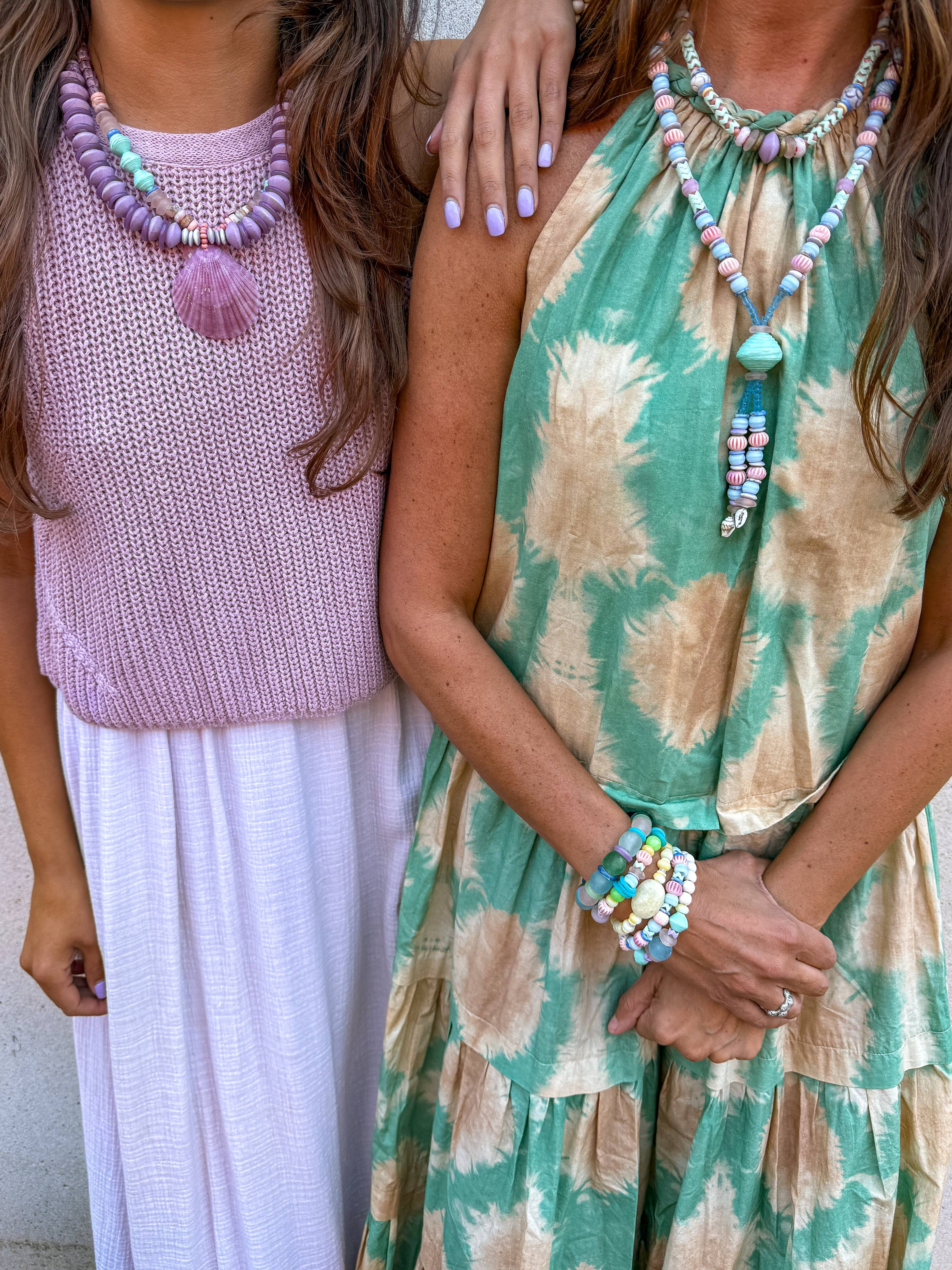 Layered Pendant Necklace | Lilac