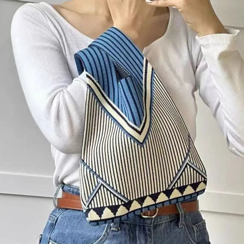 Mini Soft Knitted Wrist Bag - 2 Colors