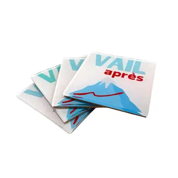 Lucite Travel Coasters - 9 Locales