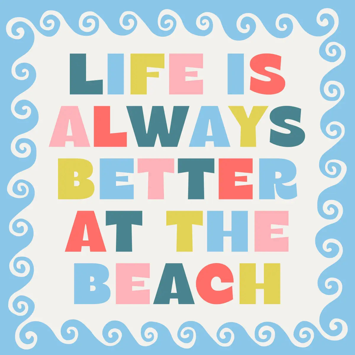 Better At The Beach Cocktail Napkin