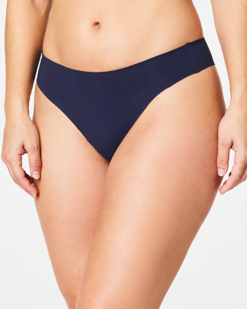 SPANX Fit-To-You Thong 3-pack - One Size - Fern/Timeless Navy/Sky