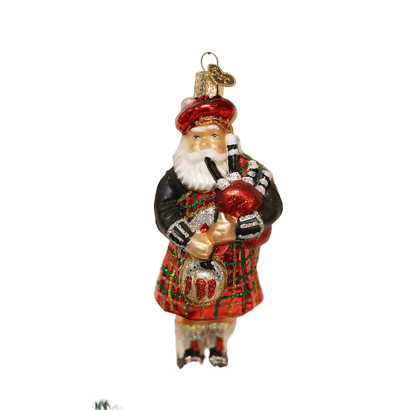 Highland Santa Ornament