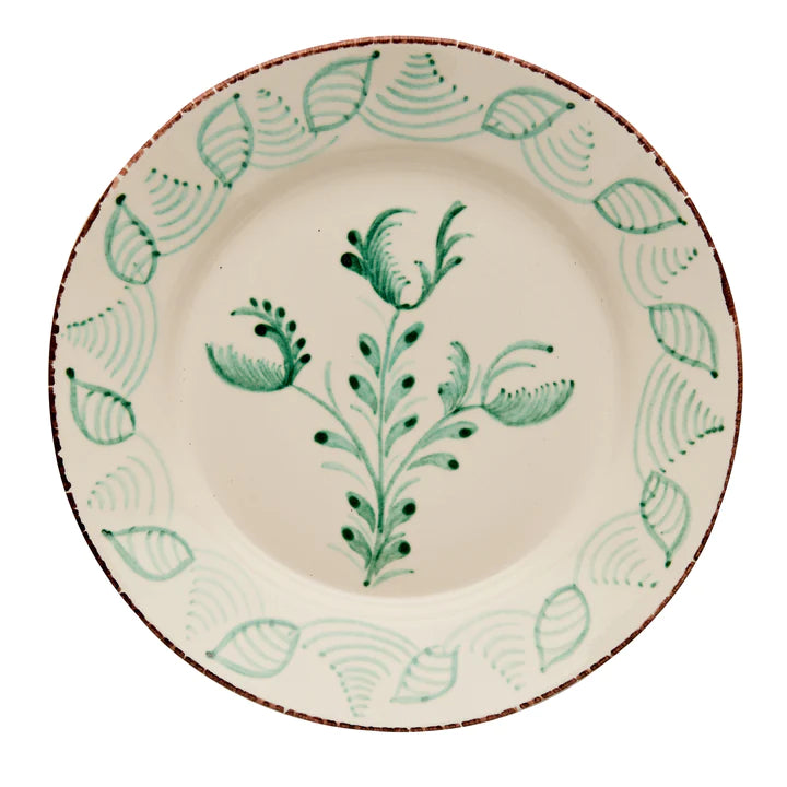 Casa Nuno Green and White Plate - (four variants)