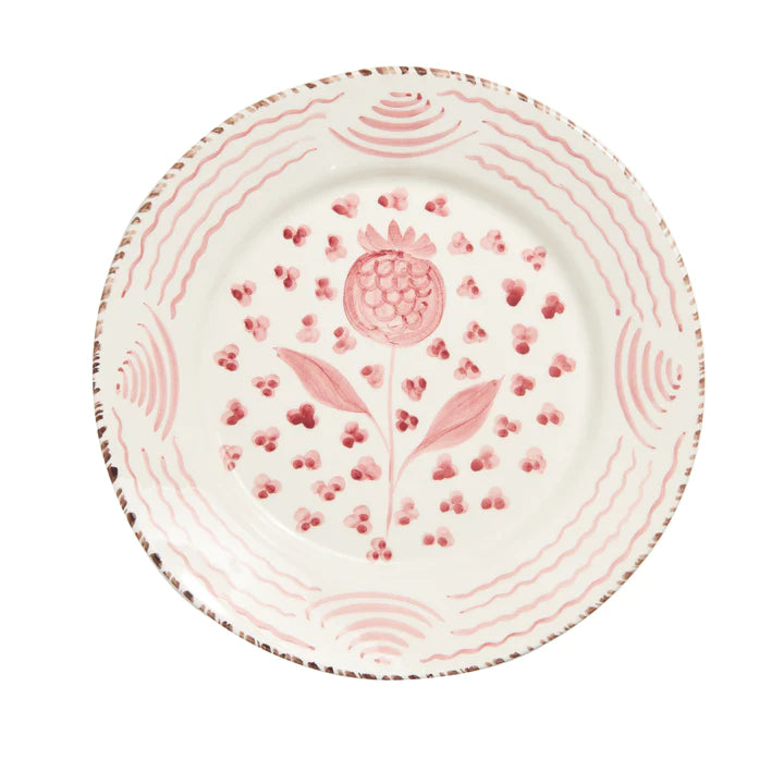 Casa Nuno Pink and White Plate - (four variants)