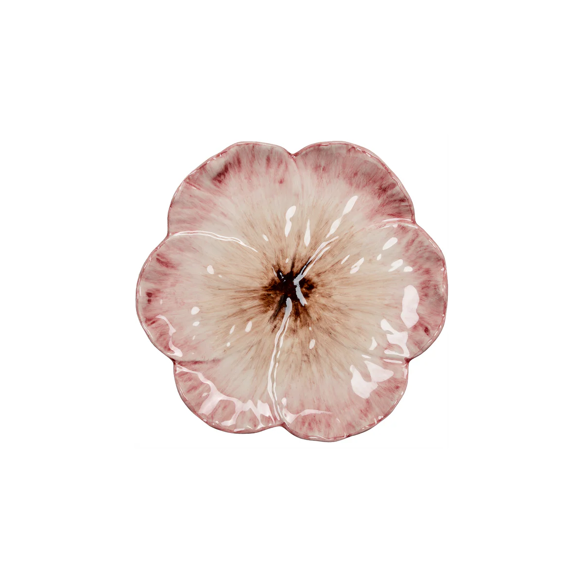 Dessert Plate Flower Pink