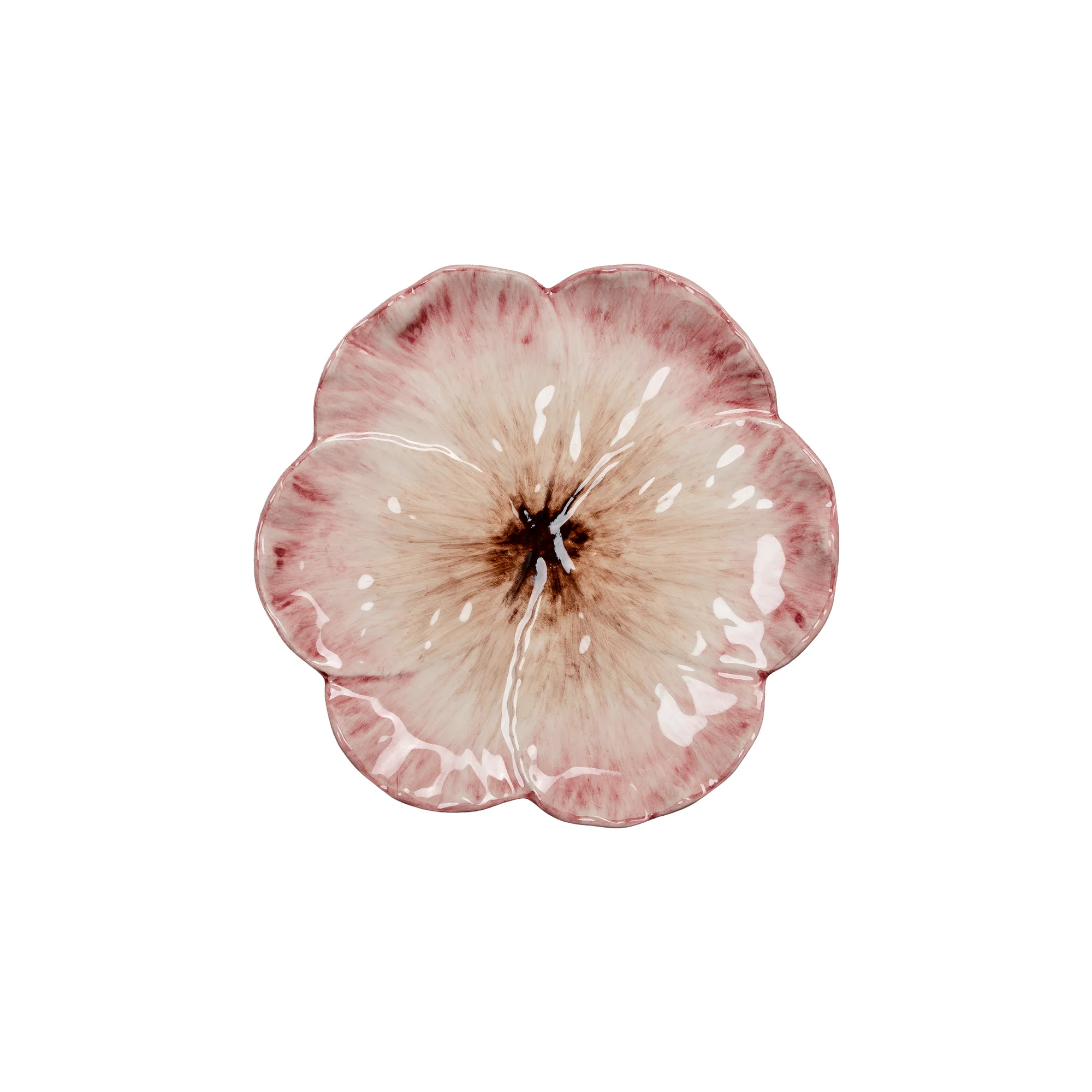 Elisabetta Flower Dessert Plate | Pink