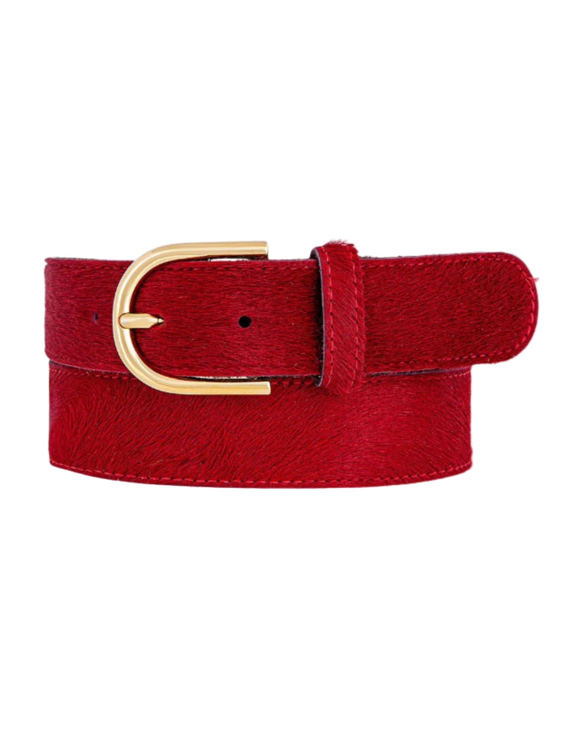 Chrisje Belt - Red, Black, Camel