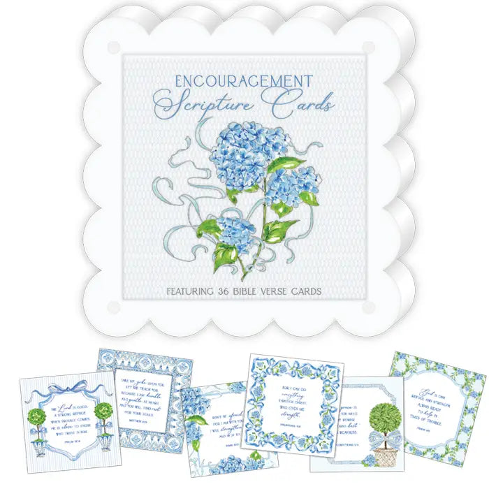 4x4 Flat Card with Acrylic Frame - Encouragement Scripture Cards
