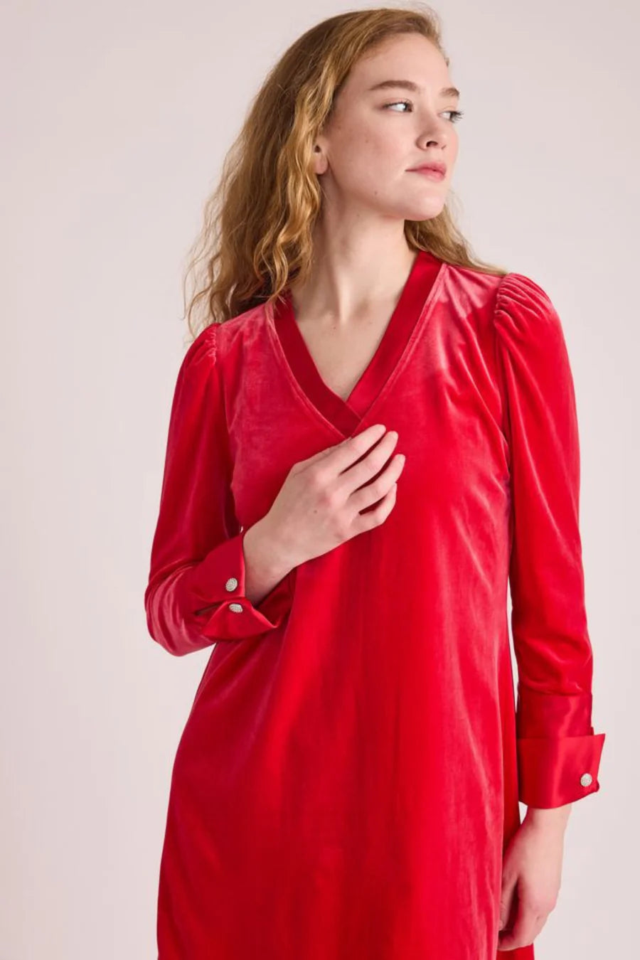 Alden Dress - Lipstick