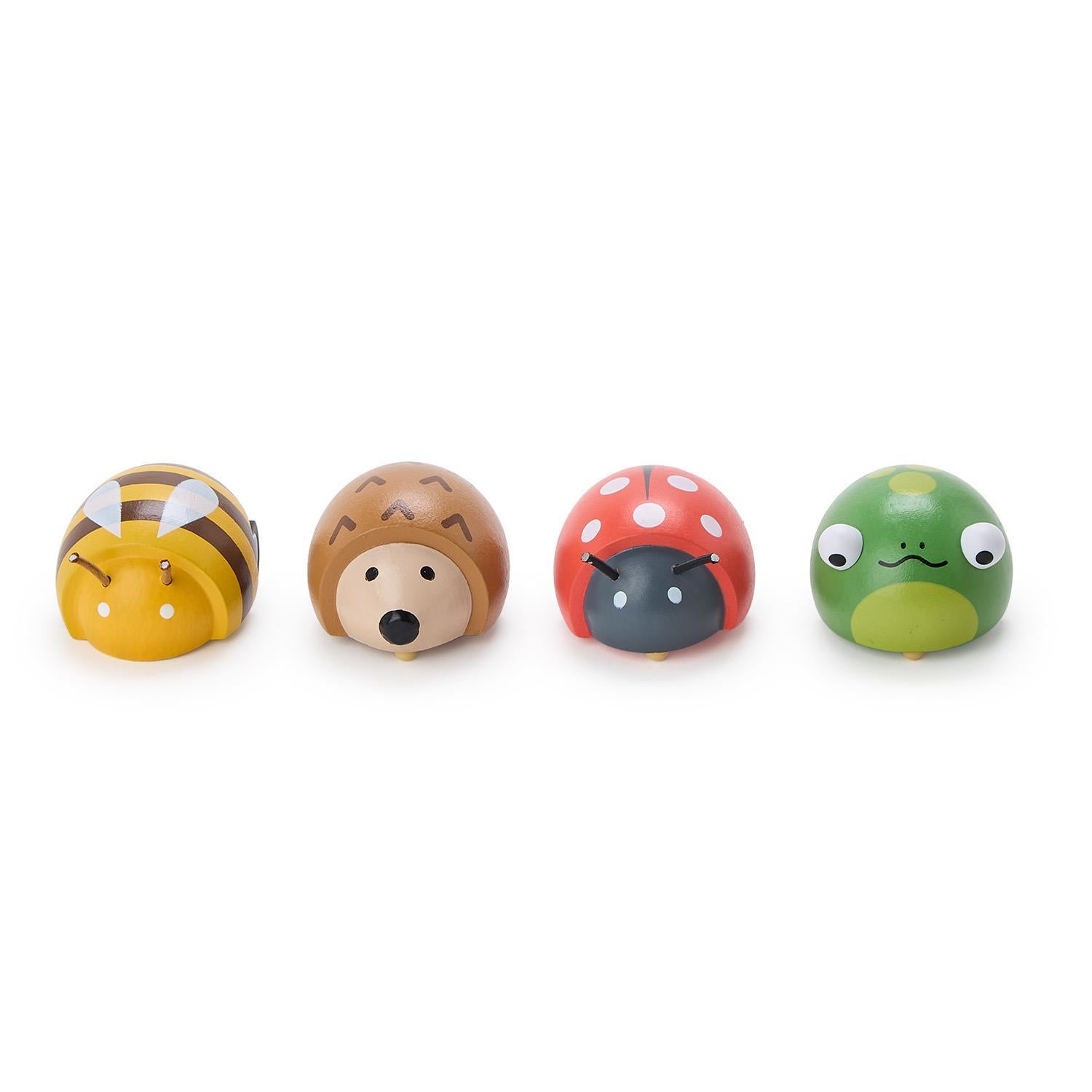 Wooden Pull Back Bug Toy - 4 Colors