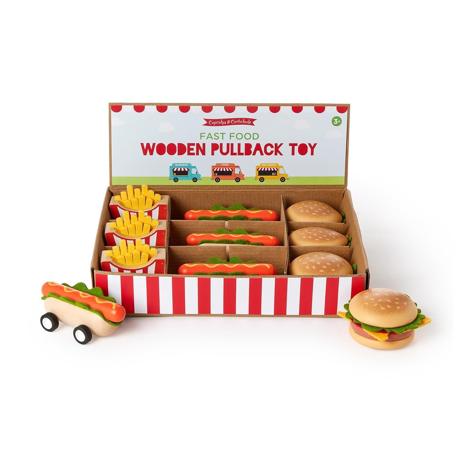 Pullback Food Toys - 3 Styles