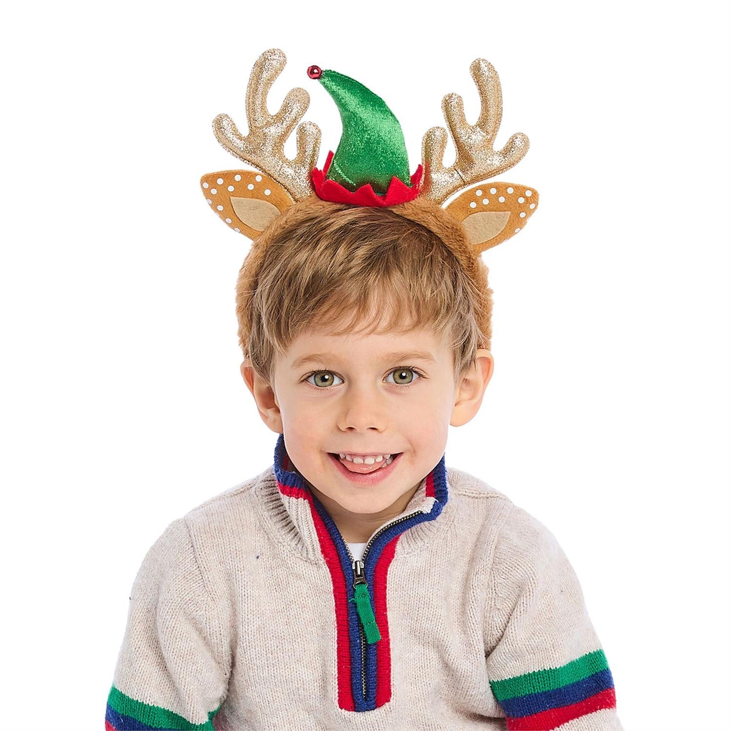 Reindeer Sparkle Faux Fur Headband | 3 Designs